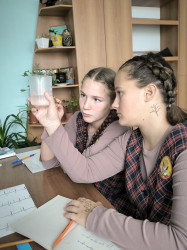 Новости с урока физики: семиклассницы Куртамышского СУВУ открывают тайны окружающего мира!